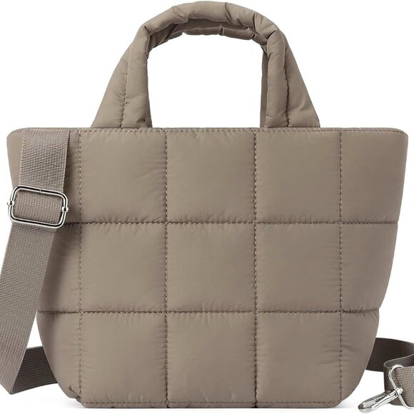 Other - Puffer Tote Bag, Quilted Nylon Tote Purse Lightweight Puffy Shoulder Bag Soft Ho